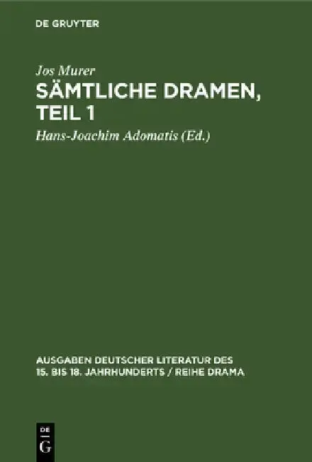 Cover of Sämtliche Dramen, Teil 1