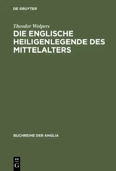Cover of Die Englische Heiligenlegende Des Mittelalters