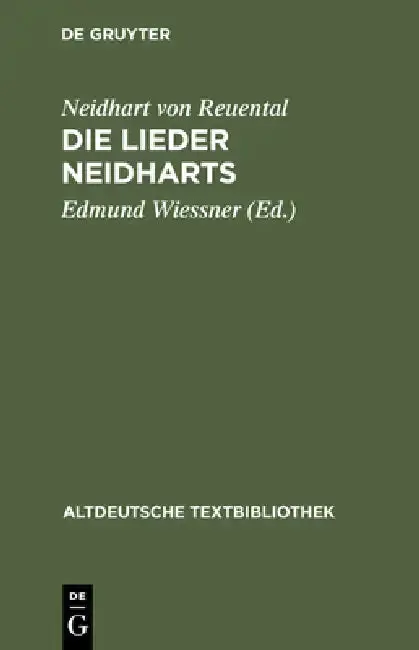 Cover of Die Lieder Neidharts