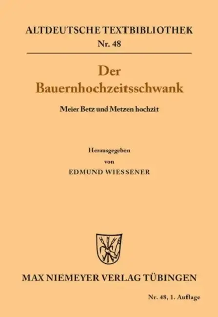 Cover of Der Bauernhochzeitsschwank