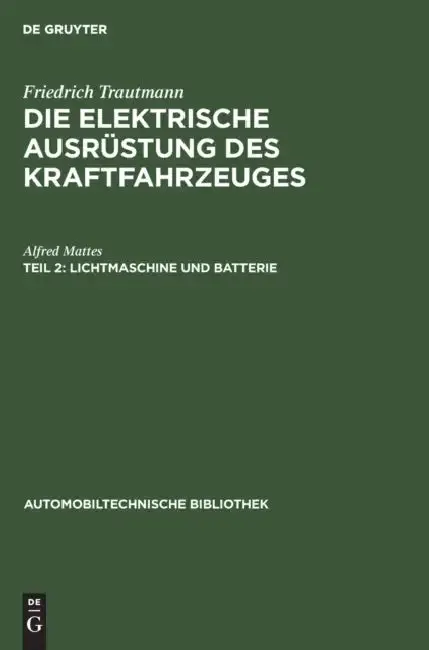 Cover of Lichtmaschine Und Batterie
