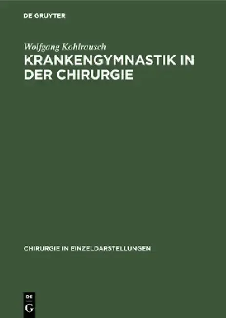 Cover of Krankengymnastik in der Chirurgie