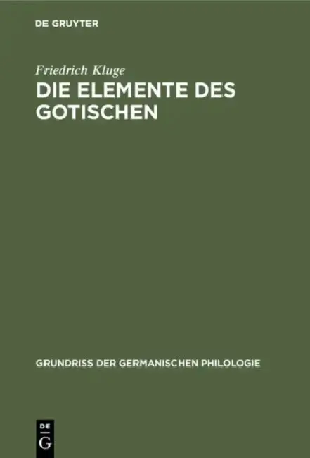 Cover of Die Elemente Des Gotischen