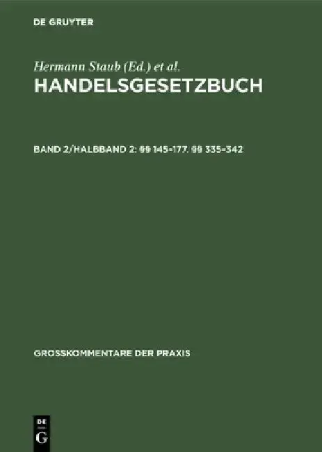 Cover of §§ 145-177. §§ 335-342