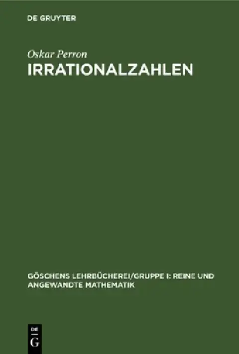 Cover of Irrationalzahlen