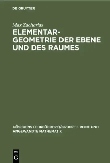 Cover of Elementargeometrie Der Ebene Und Des Raumes