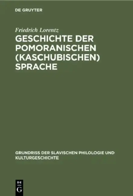 Cover of Geschichte der pomoranischen (kaschubischen) Sprache