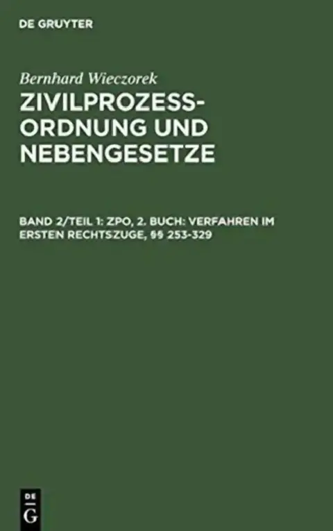 Cover of ZPO, 2. Buch