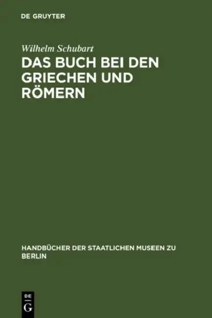 Cover of Das Buch bei den Griechen und Römern