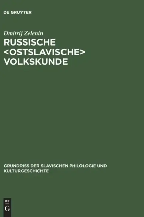 Cover of Russische Volkskunde