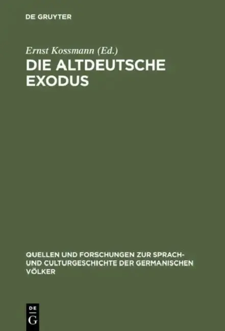 Cover of Die altdeutsche Exodus