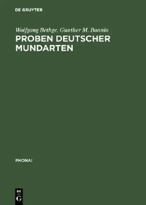 Cover of Proben deutscher Mundarten