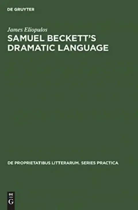 Cover of Samuel Beckett's Dramatic Language