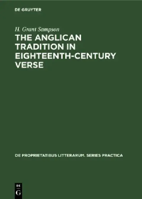 Cover of The Anglican Tradition in Eighteenth-Century Verse