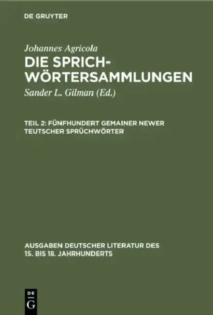 Cover of Fünfhundert Gemainer Newer Teutscher Sprüchwörter