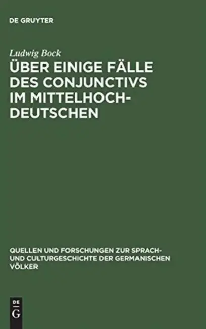 Cover of Über einige Fälle des Conjunctivs im Mittelhochdeutschen