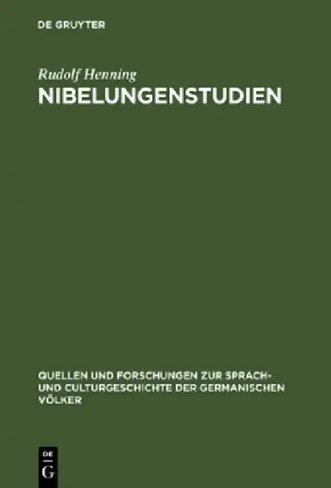Cover of Nibelungenstudien