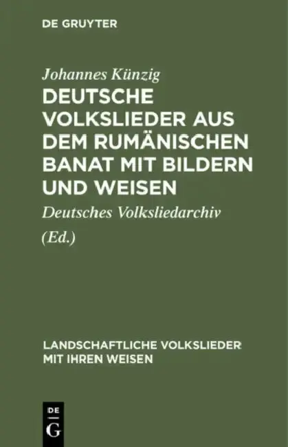 Cover of Deutsche Volkslieder Aus Dem Rumänischen Banat Mit Bildern Und Weisen