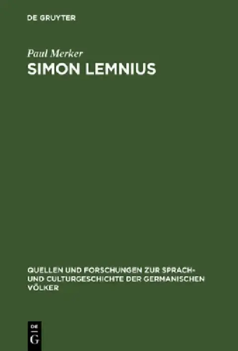 Cover of Simon Lemnius