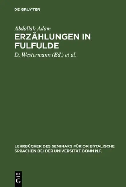 Cover of Erzählungen in Fulfulde