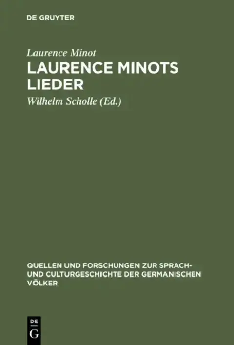 Cover of Laurence Minots Lieder