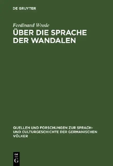 Cover of Über die Sprache der Wandalen