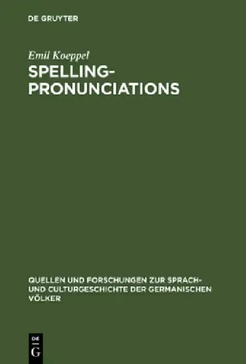 Cover of Spelling-pronunciations