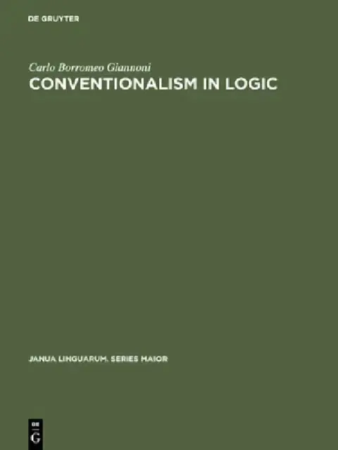 Cover of Conventionalism in Logic