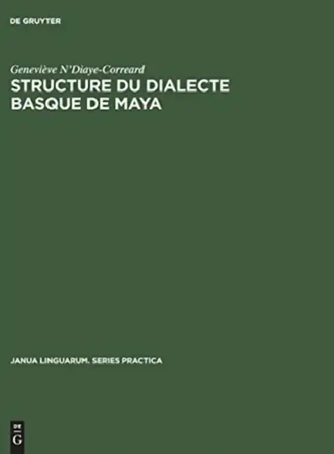 Cover of Structure du dialecte basque de Maya