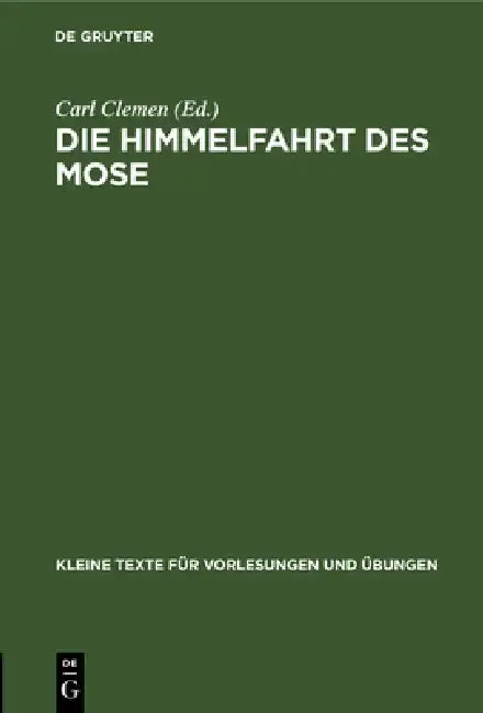 Cover of Die Himmelfahrt Des Mose
