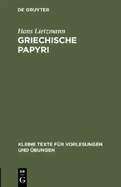 Cover of Griechische Papyri