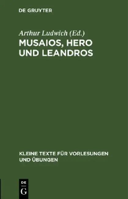 Cover of Musaios, Hero und Leandros