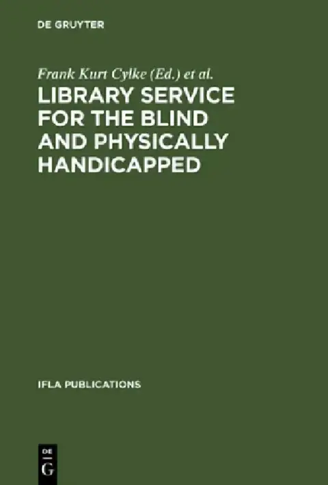 Cover of Library Service for the Blind and Physically Handicapped