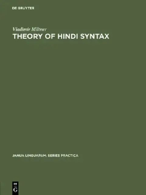 Cover of Theory of Hindi Syntax