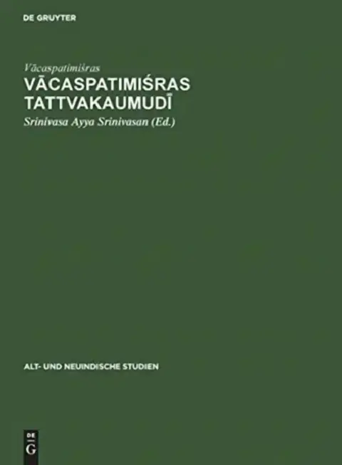 Cover of Vācaspatimiśras Tattvakaumudī