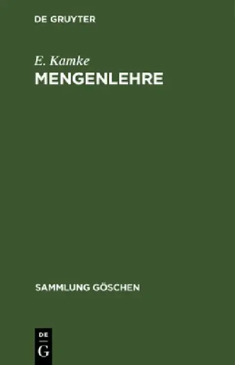 Cover of Mengenlehre