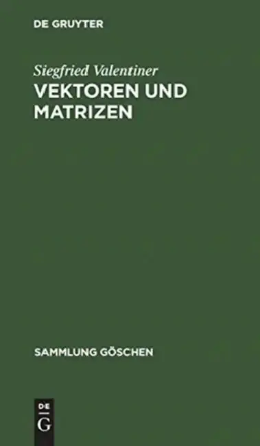 Cover of Vektoren und Matrizen
