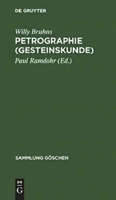 Cover of Petrographie (Gesteinskunde)