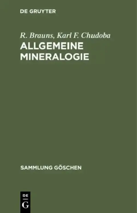 Cover of Allgemeine Mineralogie
