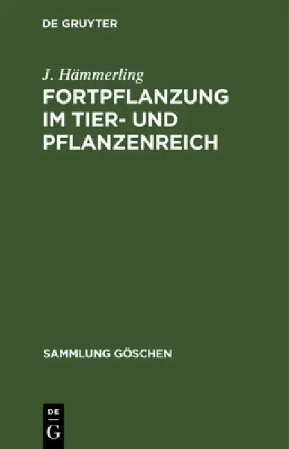 Cover of Fortpflanzung im Tier- und Pflanzenreich