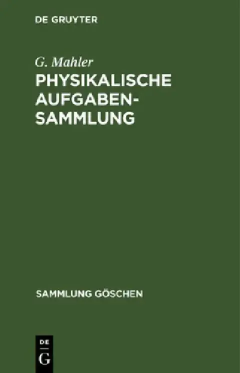 Cover of Physikalische Aufgabensammlung