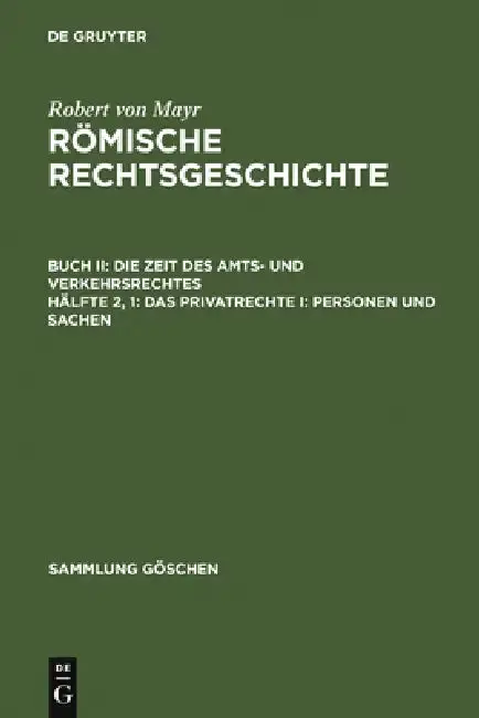 Cover of Das Privatrechte I