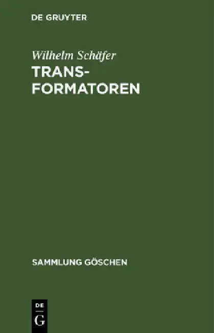 Cover of Transformatoren