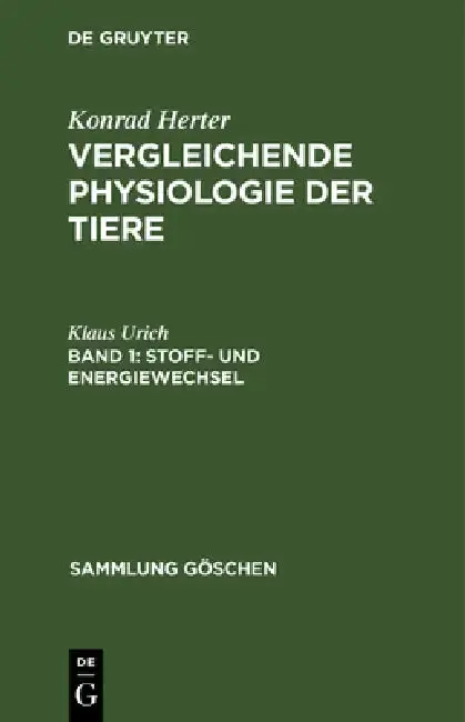 Cover of Stoff- und Energiewechsel
