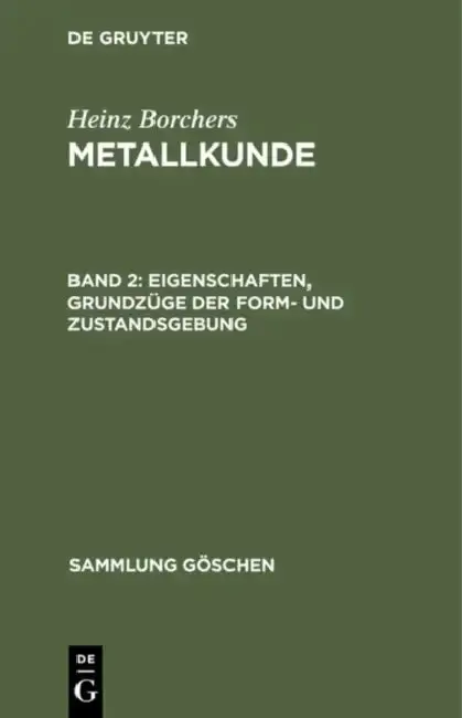Cover of Eigenschaften, Grundzüge der Form- und Zustandsgebung