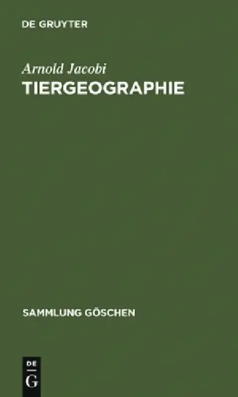 Cover of Tiergeographie