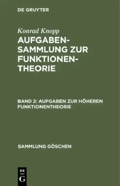 Cover of Aufgaben Zur Höheren Funktionentheorie