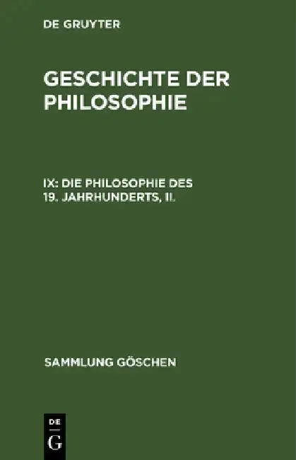 Cover of Die Philosophie des 19. Jahrhunderts, II.