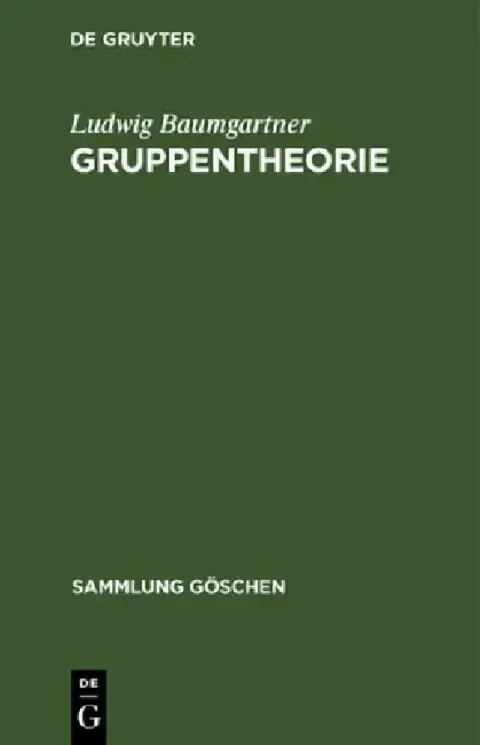 Cover of Gruppentheorie