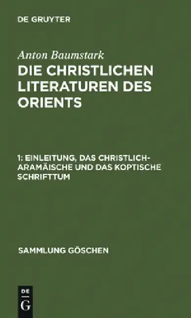 Cover of Einleitung, Das Christlich-Aramäische Und Das Koptische Schrifttum